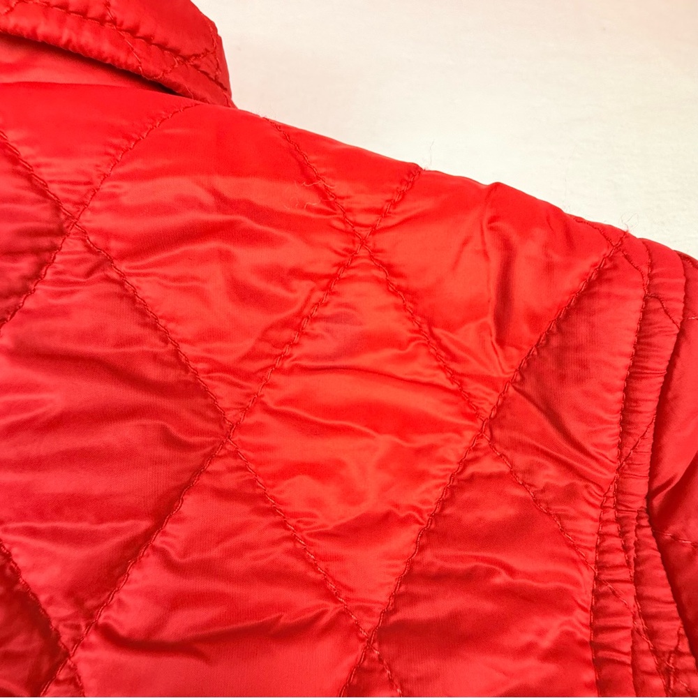 Pendleton Diamond Quilted Snap Puffer Jacket Red … - image 8